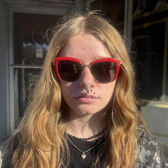 Miu Miu SMU 52G Red Cat-Eye SunglassesY2K Italian Designer Shades